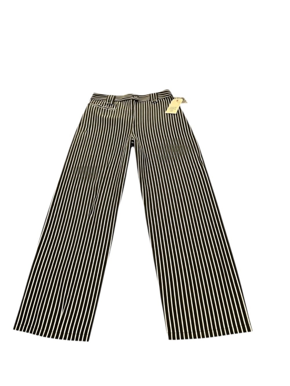 Billabong Black and White Vertical-Stripe Pants NWT - Picture 2 of 12